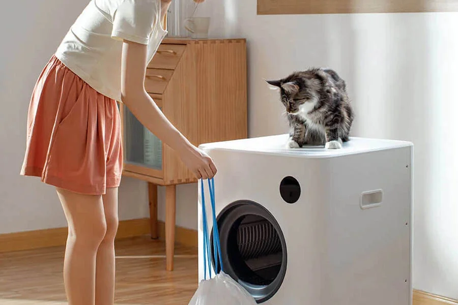 electronic litter box