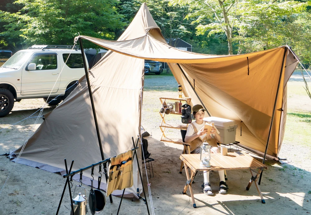 pyramid shaped tent