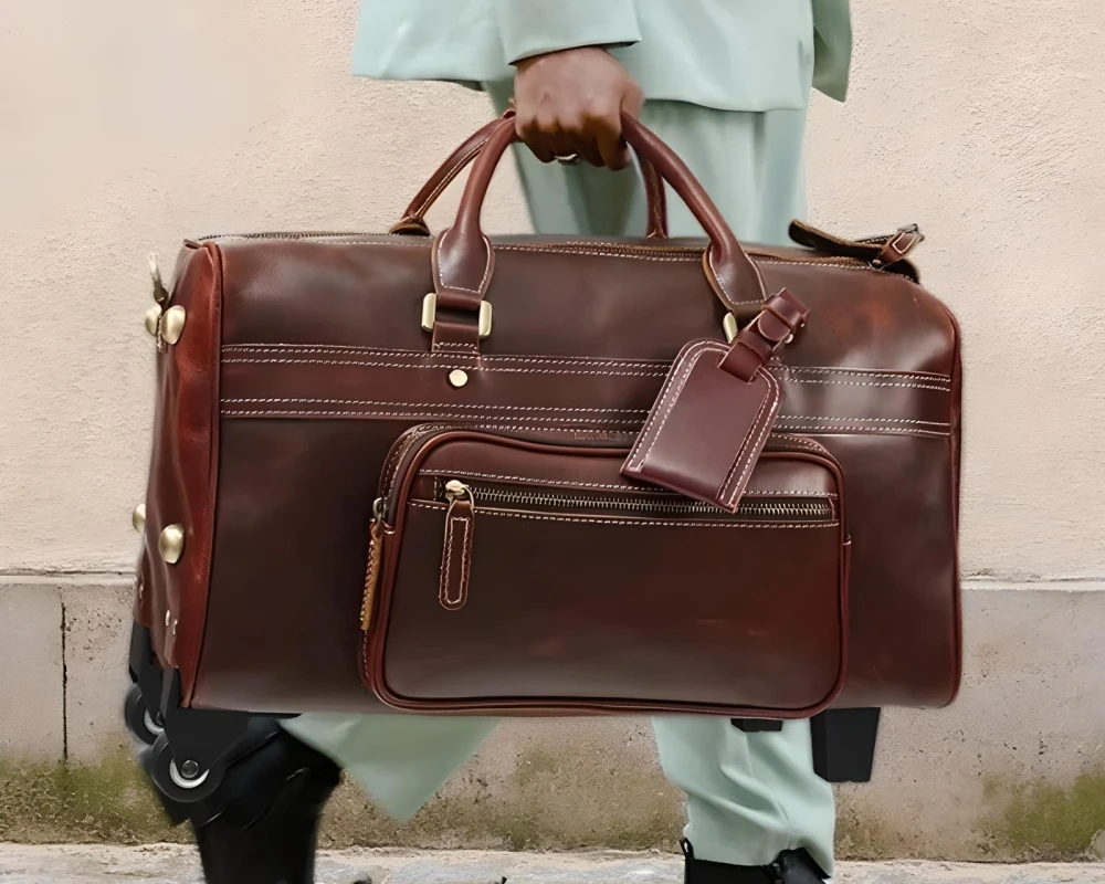 best leather carry on luggage