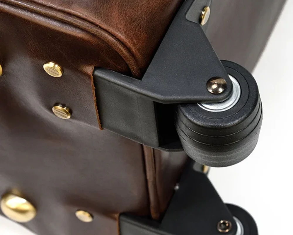 leather carry on duffle bag