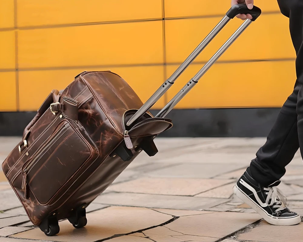 leather carry on bags for men